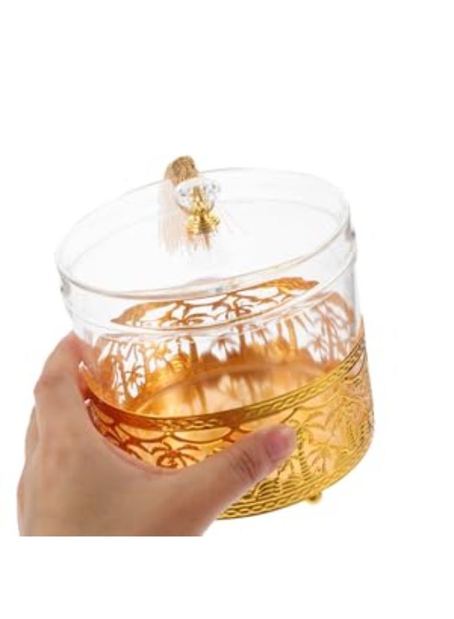 Laravel Metal Candy Box Festival Decorative Tray Candy Nuts Container Fruit Plate for Candy, Cookies, Chips and Party Snacks Ramadan Eid Mubarak Favor for Party Dessert Boxes - Image 2